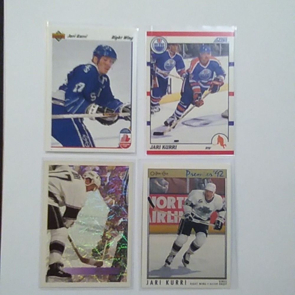 Jari Kurri Hockey Cards / NHL All Star Hall of Famer / Edmonton Stanley Cup